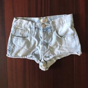High Waisted Denim Shorts